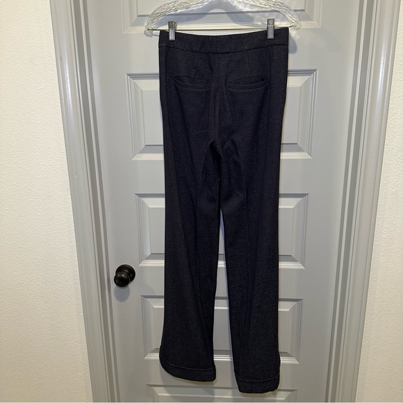 Ann Taylor Navy Woven Wide Leg Trouser Pants size 0 - Picture 8 of 10